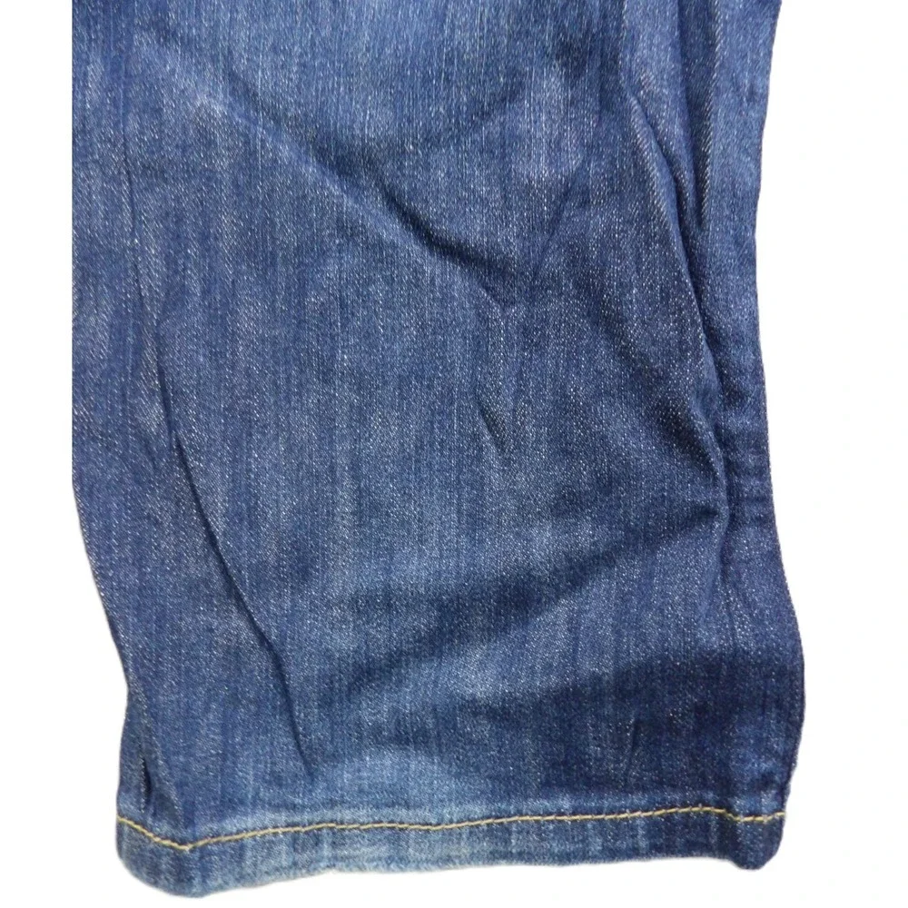 Levi's 513 Slim Straight Jeans Stretch Denim Men 36x30 Blue Dark Wash Casual EUC